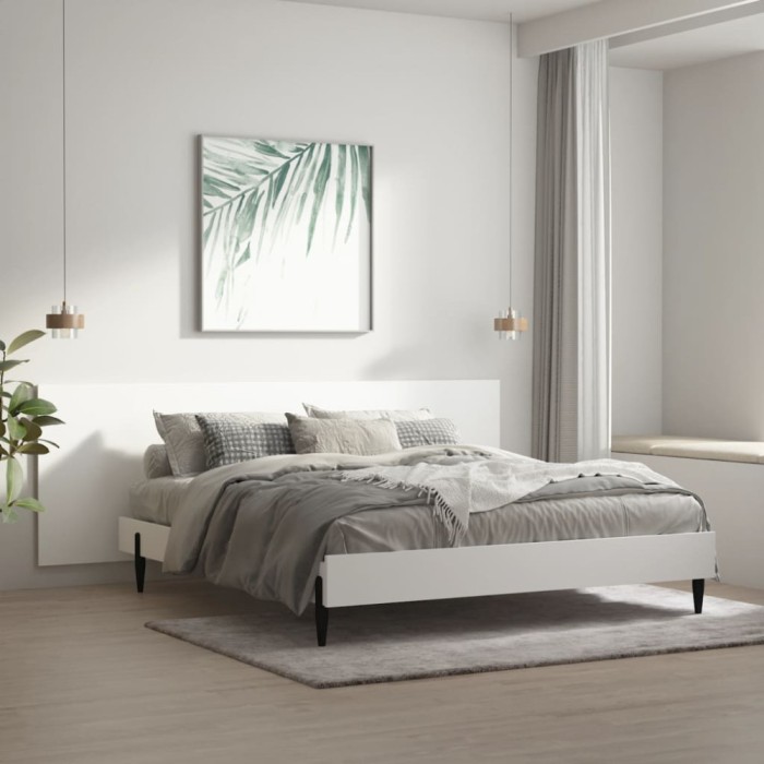 Tăblie de perete,alb,240x1,5x80 cm, lemn prelucrat