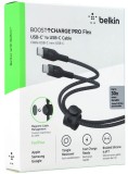 Belkin Boost Charger Usb-c To Usb-c 2.0 Braided Silicone 2m Black