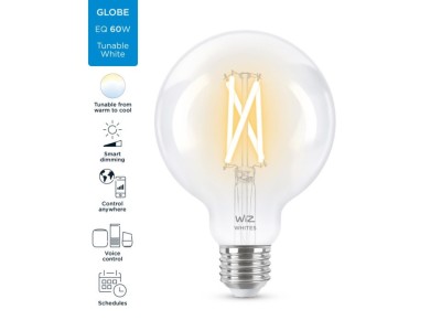 Bec led WiZ Wi-Fi Bluetooth 6.7W E27 2700-6500K 806lm Philips 8718699786694 foto