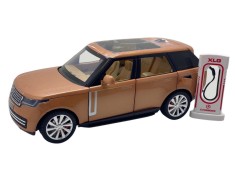 Macheta metal Range Rover auriu deschide toate usile, capota si portbagaj 1/24