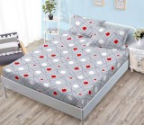 Cumpara ieftin Husa Pat cu Elastic Slark HP052, 3 Piese, 180x200 + 25 cm, 2 Fete Perna 50x75 cm