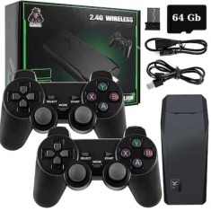 Consola jocuri tip stick, cu 10000 de jocuri incorporate, cu 2 controler wireless, iesire HDMI, se poate conecta la TV/TV, Box/PC/Laptop/Proiector, ne