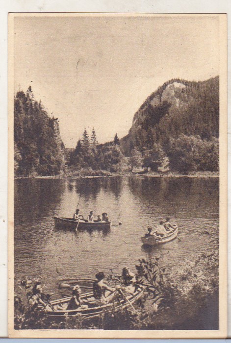 bnk cp Lacul Rosu ( Ghilcos ) - Vedere - uzata - Libraria Noastra