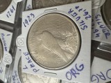 Peace Dollar 1923 moneda de Argint