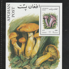 Afganistan 2001--Flora,Ciuperci,colita dantelata,nestampilata.Mi.Bl.120