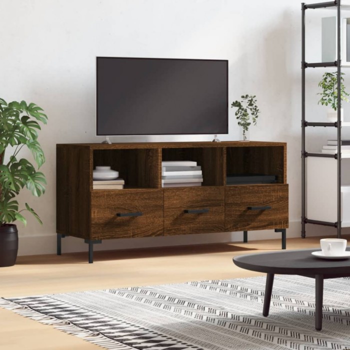 vidaXL Dulap TV stejar maro 102x36x50 cm, lemn prelucrat