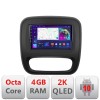 Navigatie Renault Trafic 2014-2017 C-rt09 Android Octa Core Ecran 2K QLED GPS 4G 4+32GB 360 kit-rt09+EDT-E409-2K CarStore Technology