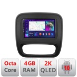 Navigatie Renault Trafic 2014-2017 C-rt09 Android Octa Core Ecran 2K QLED GPS 4G 4+32GB 360 kit-rt09+EDT-E409-2K v1 CarStore Technology