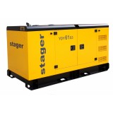 Generator insonorizat Stager YDY61S3, 61kVA, 79A, 1500rpm, trifazat, diesel