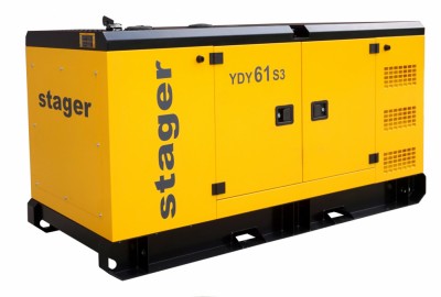 Generator insonorizat Stager YDY61S3, 61kVA, 79A, 1500rpm, trifazat, diesel foto