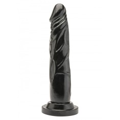 Dildo realist de marime normala si cu ventuza pentru fixare Dong 7 inch, black