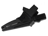 Bornă crocodil cu izolație 20A neagră 16mm 1kV