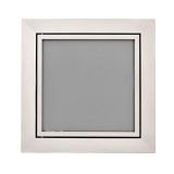 Ușă de vizitare - Ramă din aluminiu Mat si sticla Gri 200x200