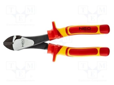 Cleşti laterali izolaţi pentru tăiere 180mm NEO TOOLS foto