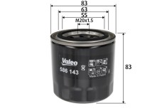 VALEO 586143 Filtru ulei