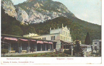 SV * Romania BAILE HERCULANE * PAVILIONUL BAILOR * 1908 foto