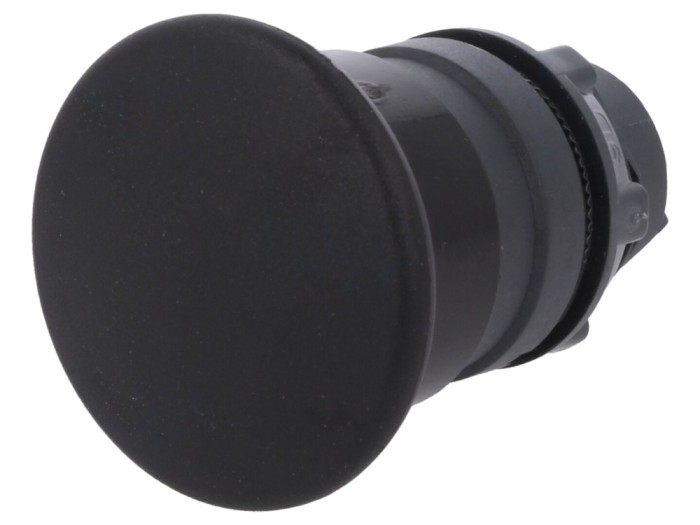 Comutator apăsare 22mm negru