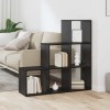 vidaXL Dulap Cărți Stejar Negru 99x29x99cm Lemn Compozit, Bibliotecă Rafturi, Design Modern