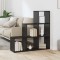 vidaXL Dulap pentru cărți Stejar negru 99 x 29 x 99 cm Lemn compozit