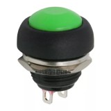 Buton 1 circuit 1A 250V OFF-(ON) verde fara retinere