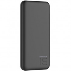 Acumulator Extern Power Bank Puridea S3, 15000 mAh, 2 x USB, Negru foto