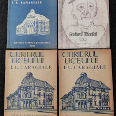 Reviste vechi Curierul liceului I.L.Caragiale, Ploiesti. Carti vechi monografie.