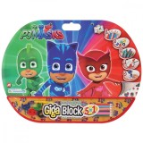 Set desen si accesorii Pj Masks Giga Block 5 in 1