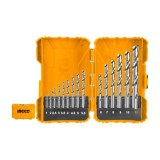 Set Burghie Metal 15 buc M2 HSS Profesionale 1-12mm, Ingco AKDL51502