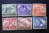 Germania (Deutsches Reich) 1943 - Ziua Eroilor "Tag der Wehrmacht" / Armata Germană (Set complet de 6 Mărci Poștale Neștampilate) -OD1
