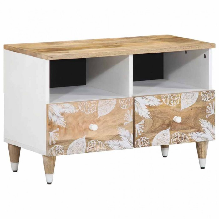 vidaXL Comodă TV, 70x33,5x46 cm, lemn masiv de mango 4018665