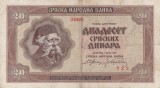 SERBIA 20 dinara 1941 VF!!!