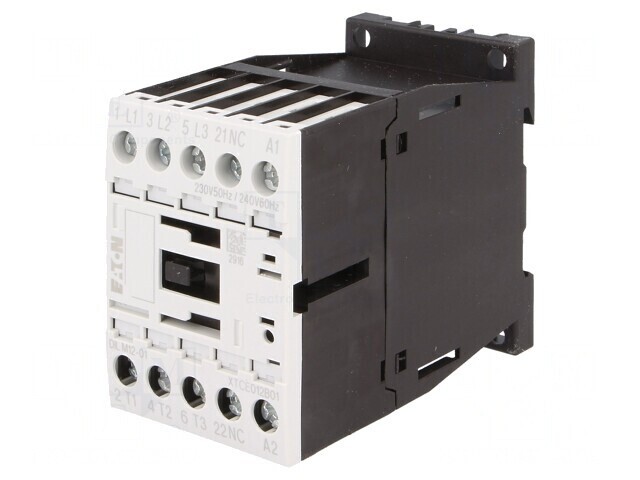 Contactor 3P NO + 1NC 12A 230V AC
