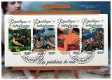 Cumpara ieftin Timbre Africa Centrala 2017: Picturi Nuduri, Set Complet - Colita + Bloc - Colectie Tematica Arta, Editie Limitata, Valoare Numismatica