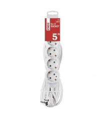 Prelungitor electric 5m 5x Schuko alb P0525R EMOS 3680W conductor