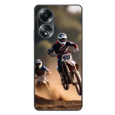 Husa compatibila cu Oppo A58 4G Silicon Gel Tpu Model Motocross foto