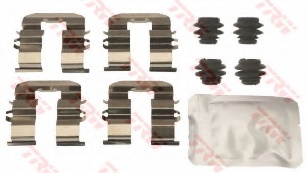 Set accesorii, placute frana HYUNDAI i20 (PB, PBT) (2008 - 2014) TRW PFK651
