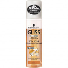 Balsam Spray GLISS Total Repair 19, 200 ml, Par Degradat, Balsam pentru Femei, Balsam Reparator pentru Par, Balsam pentru Par Degradat, Balsam Reparat