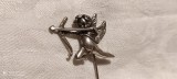 BROSA PIN argint CUPIDON manopera EXCEPTIONALA de efect VECHI vintage SPLENDID