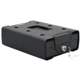 VidaXL Seif de Securitate Negru Metal Mic &Icirc;ncuietori
