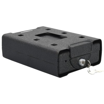 vidaXL Seif de Securitate Negru Metal Mic &amp;Icirc;ncuietori foto