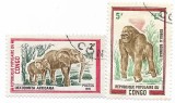 Congo - Animale salbatice, 1972 - valori obliterate