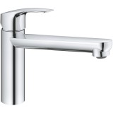 Baterie bucatarie monocomanda, cu pipa medie, crom lucios, Grohe Eurosmart New