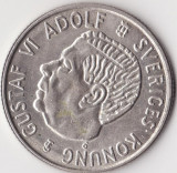 Moneda Suedia - 2 Kronor 1955 - Gustaf al VI-lea Adolf - TS - Argint