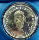 MONEDA DIN ARGINT IN CUTIE - ITALIA - 500 LIRE 1982, GALILEO GALILEI, MONEDA UNC IN CAPSULA, TIRAJ 198.057 BUC