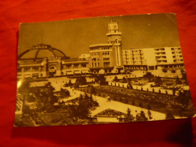 Ilustrata Ploiesti - Halele Centrale circulat 1965 foto