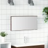 VidaXL Oglindă pentru baie Stejar brun 80 x 8.5 x 37 cm Lemn compozit 863305