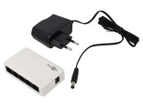 Switch Ethernet Goobay RJ45 x5 alb, model 64563 - Conexiune DC stabilă