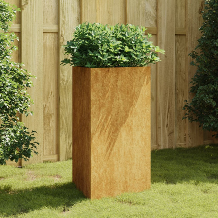 Jardiniera de gradina, 50x43x75 cm, otel corten GartenMobel Dekor