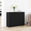 VidaXL Bufet Negru 90.5 x 30 x 70 cm Lemn compozit