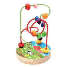 Joc Educativ cu baza din lemn si bile, +3 ani, multicolor
